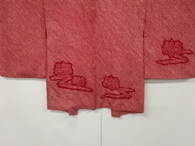 アンティーク　本総絞り流水に桐模様絵羽織